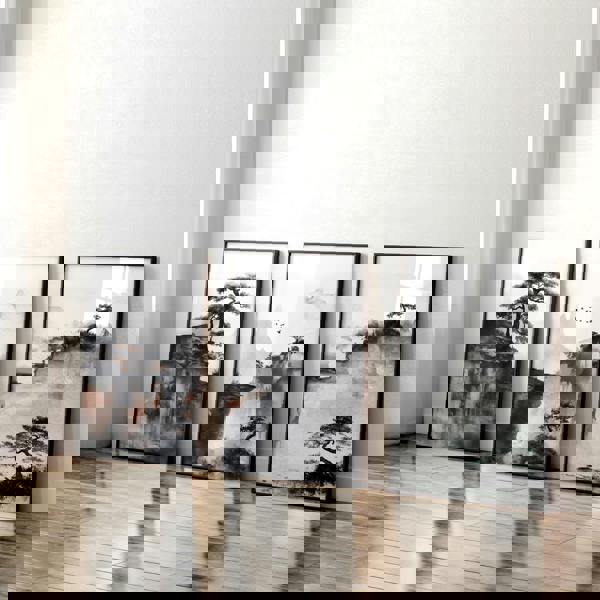 Living Room Wall Decoration | Set of 3 Asian Inspired Wall art Prints