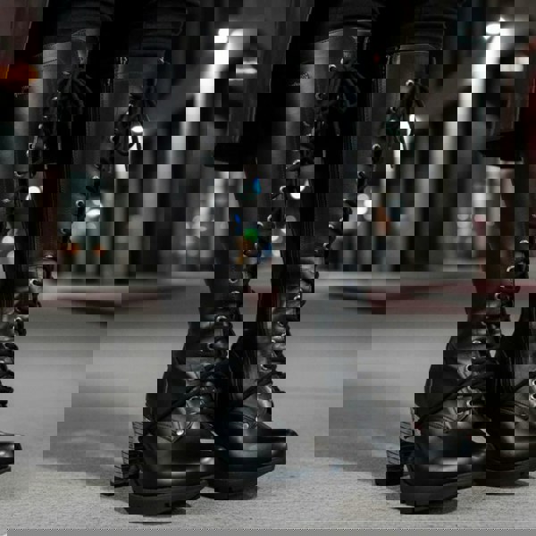 New Rock TR005-S1 Ladies Knee High Black High Heeled Boots