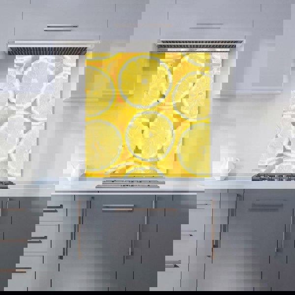 Warren Reed - Designer Vibrant Lemons Kitchen Splashback
