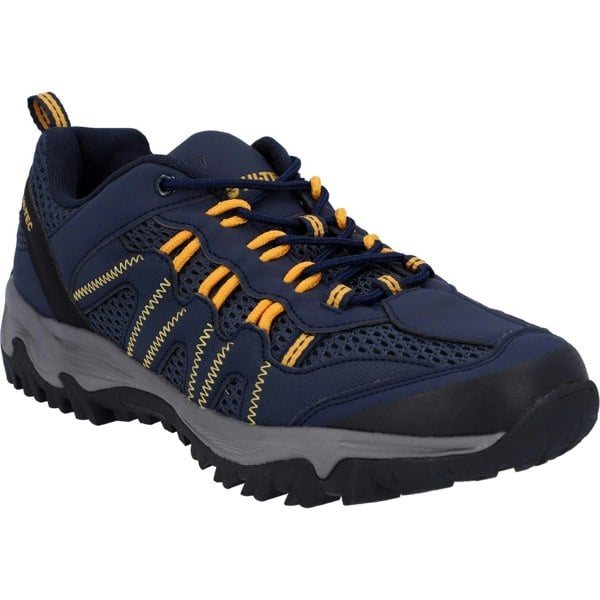 Hi-Tec Mens Jaguar Walking Shoes - Navy/Yellow