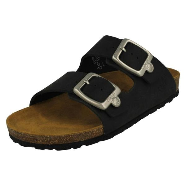 Rieker Ladies Rieker Adjustable Buckle Strapped Mule Sandals V8084