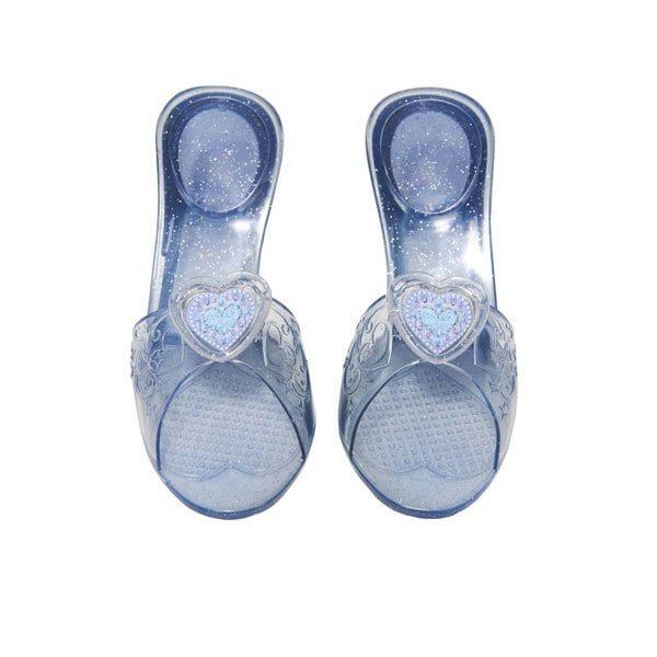 Bristol Novelty Girls Heart Jelly Shoes - Blue