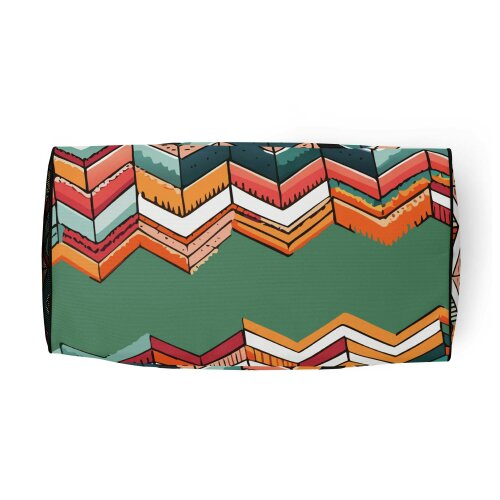 Anchor & Crew Vibrant Motif Pattern Weekender Duffle Bag