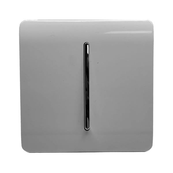 Trendi Switch 1 Gang 1 or 2 way Rocker Light Switch in Light Grey