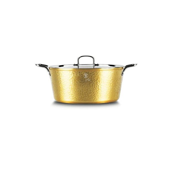 Berlinger Haus Casserole with lid,20 cm Berlinger Haus BH7747 Hammered Gold