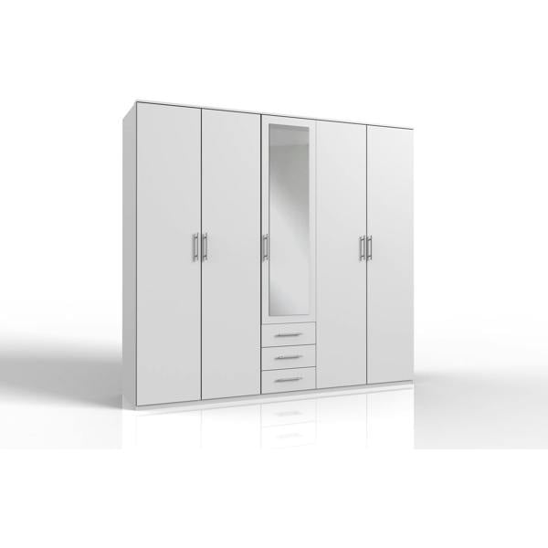 TJ's Furniture Ben White 5 Door Wardrobe