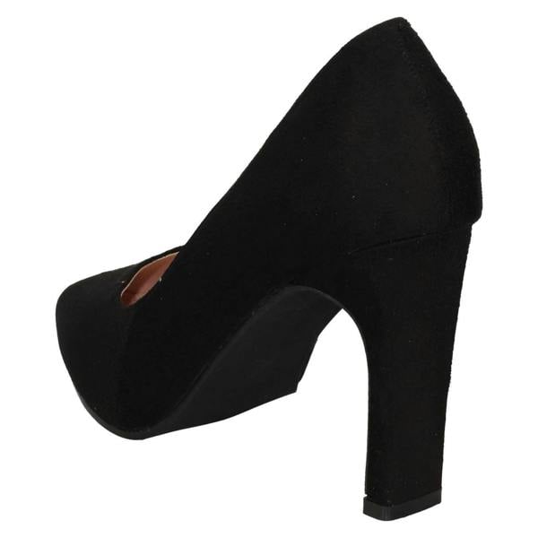 Spot On Ladies Spot On High Heel Wide Fit Court Shoes F90109