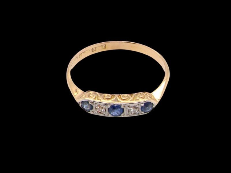 Vintage Tom A Vintage Sapphire and Diamond Ring