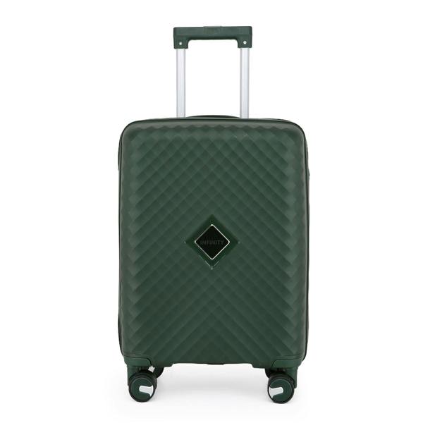 Infinity Luggage Dual 4 Wheel Robust Lightweight TSA Hard Shell Suitcase Luggage Travel Bags Set