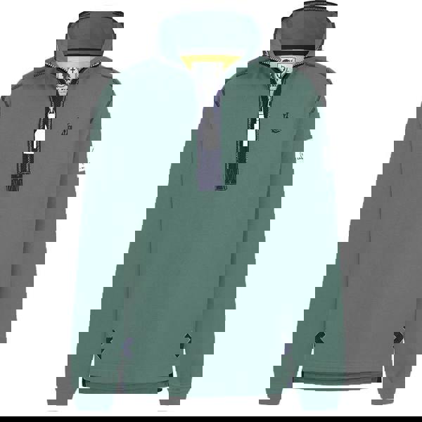 Lazy Jacks Boys Quarter Zip Sweatshirt - Khaki Green