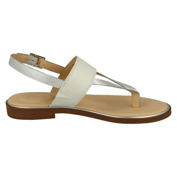 Clarks Ladies Clarks Stylish Toe Post Sandals Ellis Opal