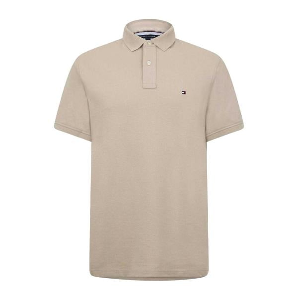 Tommy Hilfiger Mens 1985 Embroidered Logo Polo Shirt - Sandalwood - 