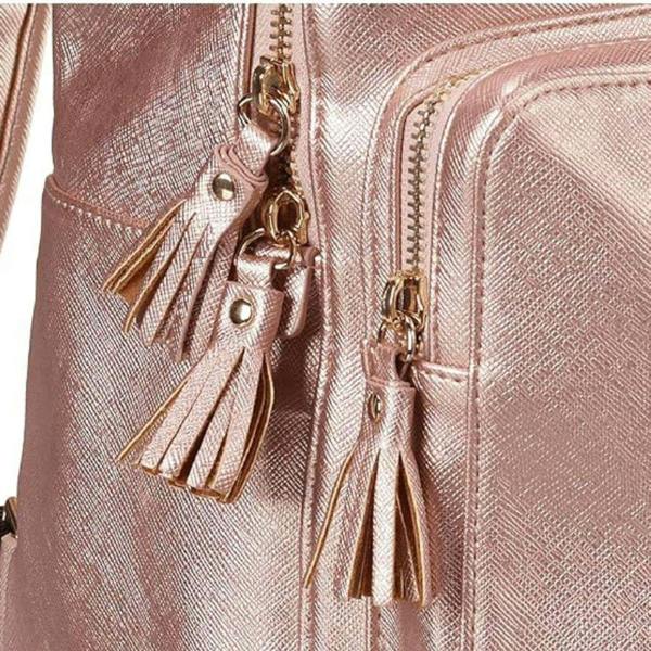 Onomato! Disney Mickey Mouse Backpack with Adjustable Padded Straps Rose Gold