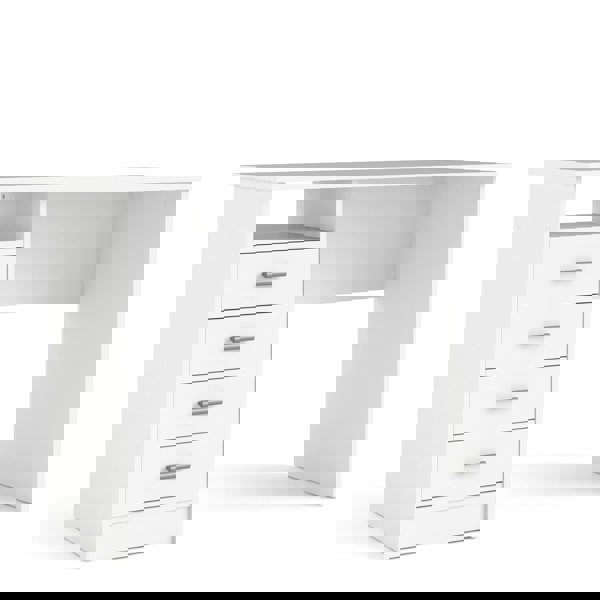 Furniture To Go Function Plus 4 Drawer Desk in White