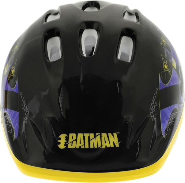 Batman Kids Safety Helmet 52-56cm - Black/Yellow