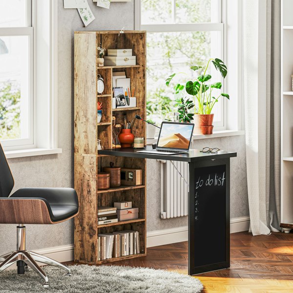 Desk with Shelves