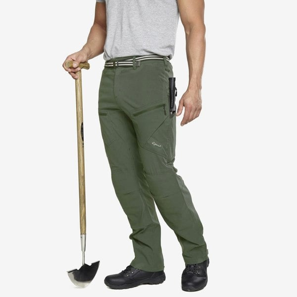 Genus Men's 3-Season Gardening Trousers - Dusky Green