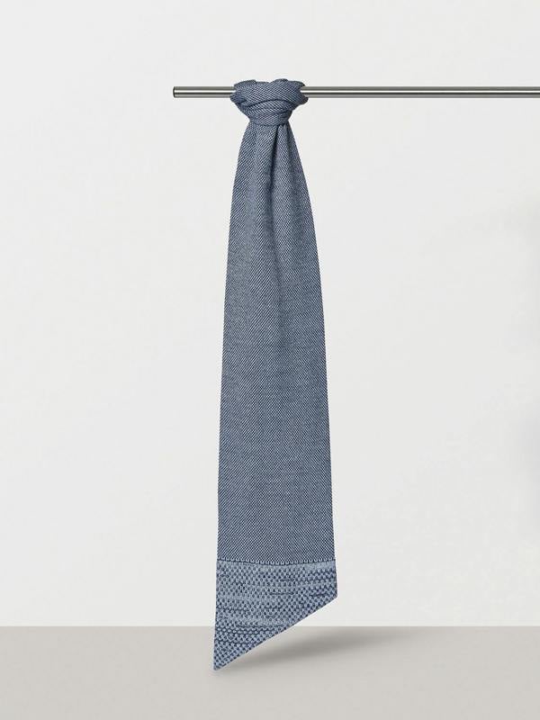 Serran London Sky Blue Merino Scarf