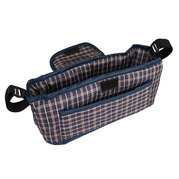 Monstershop Pet Stroller Caddy Bag - Blue Tartan