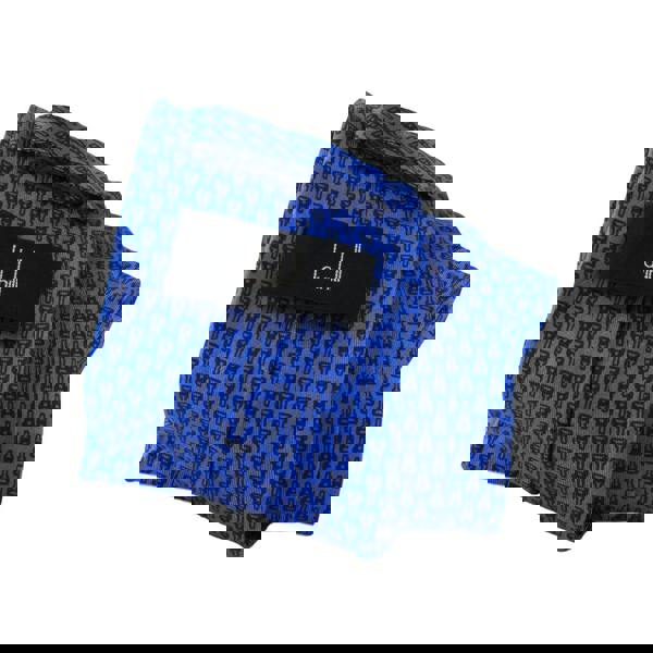 Dunhill mulberry silk tie in a repeat attache lock pattern