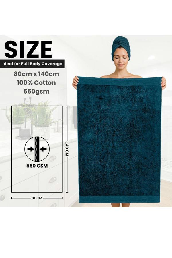 Ezysleep Luxe Collection 4 Piece Egyptian Bathsheet Set