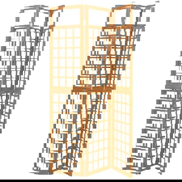 Berkfield 3-Panel Room Divider/Trellis Solid Fir Wood 121x180.5 cm