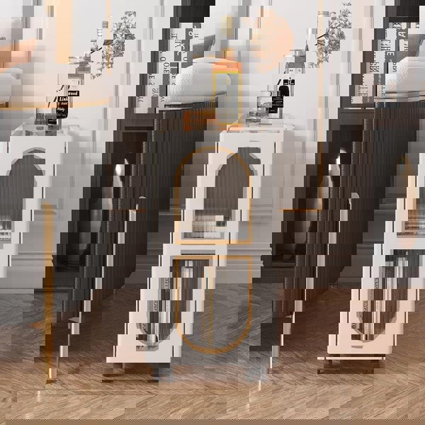 Dulcie Side Table With Wheels, Hallway Storage-Weilai Concept-Weilai Concept