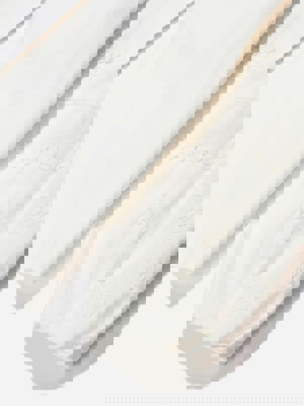 Chloé Girls Embroidered Ruffle Blouse in Ivory