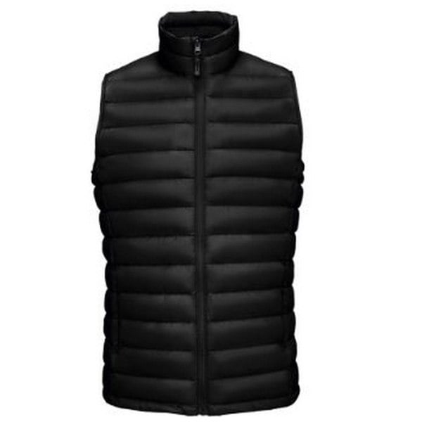 SOLS Mens Wilson Lightweight Padded Bodywarmer - Black