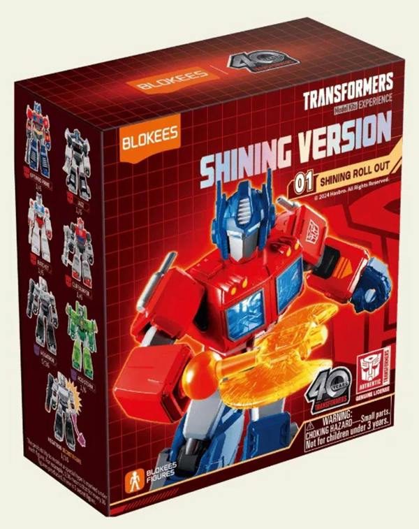 Blokees Tansformers 40yrs Shining Version 01 Roll Out Action Figure Kit Blind Box (ONE random box supplied)