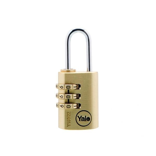 Yale Locks Brass Combination Padlock - Multi Colour - 