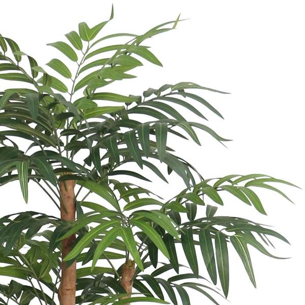 Artificial Palm Tree with Natural Wood Trunk - 140cm