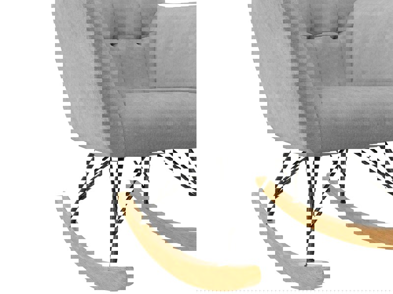 Dorel Home Raven Rocking Chair in Velvet Grey