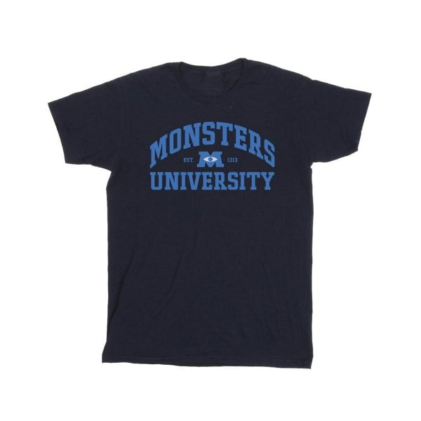 Disney Mens Monsters University Logo T-Shirt - Navy Blue