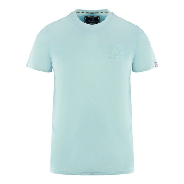 Aquascutum London Tonal Aldis Logo T-Shirt - Sky Blue