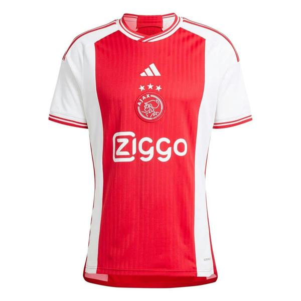 Adidas Unisex Adult 2023/24 Ajax Amsterdam Home Jersey - White/Bold Red - 