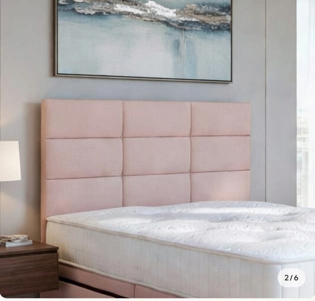 Opal Pink Single Two Drawer Divan Bed