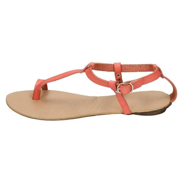 Spot On Ladies Spot On Flat Toeloop Sandal Ankle Strap