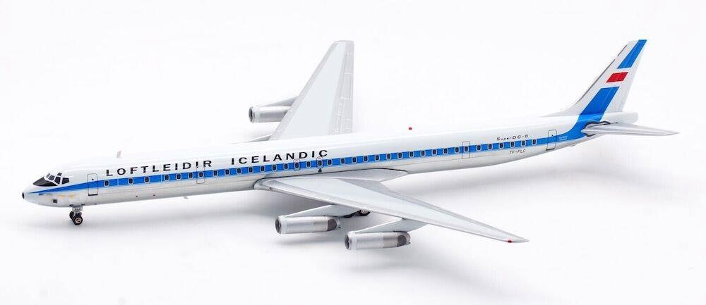 MCSlots DC-8-63CF Loftleidir TF-FLC Polished With Stand 1:200 Inflight200 IF863LL0923P