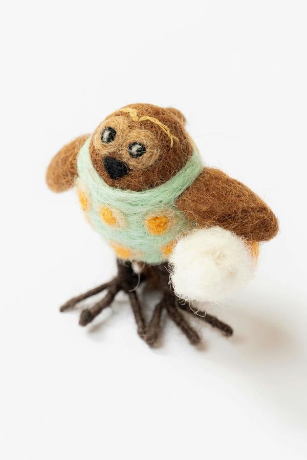 Olive The Owl Felt Keyring