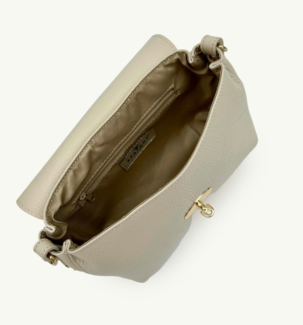 Apatchy London The Maddie Midi Stone Leather Bag