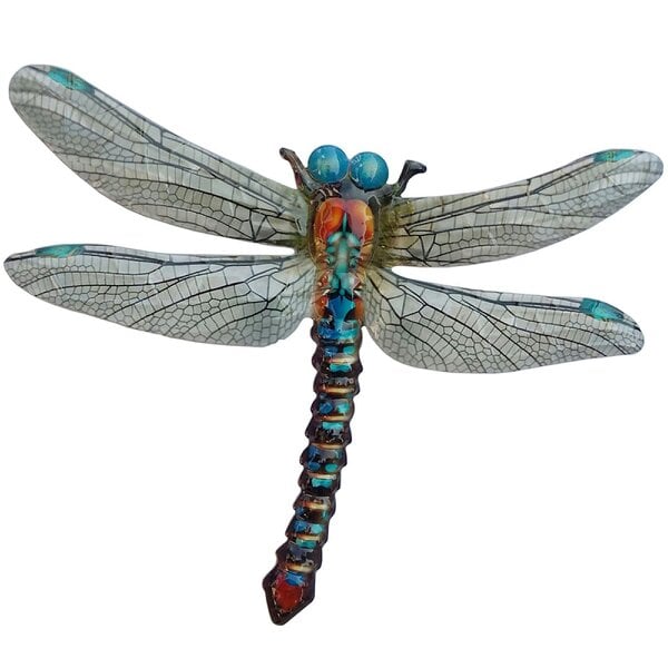 EDH Door Hardware Large Metal Dragonfly - Blue