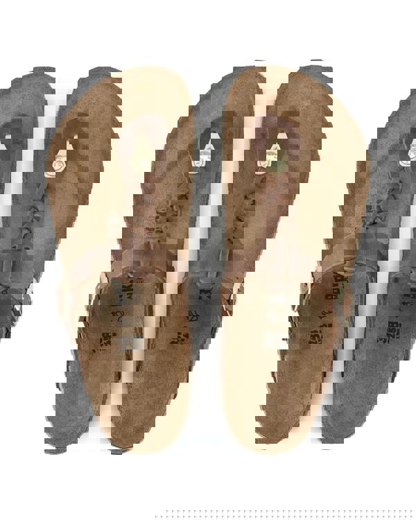 Birkenstock Gizeh Braided Natural Oiled Leather Womens Sandals - Cognac - CHO - Designer Womens Sandals