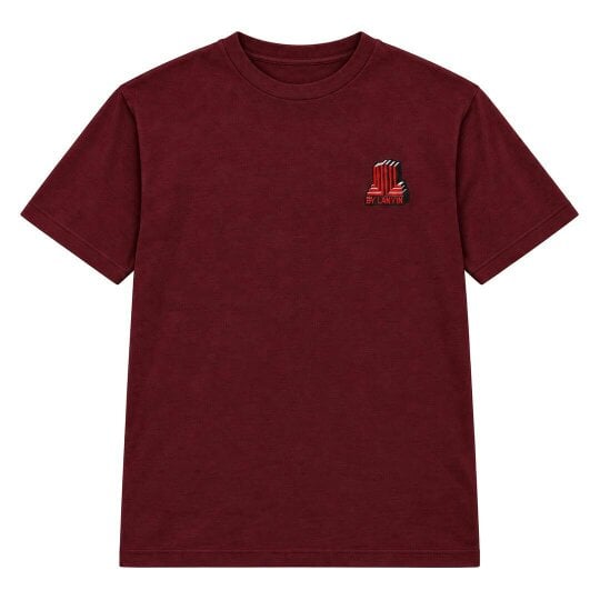 By Lanvin Block Logo Burgundy T-Shirt