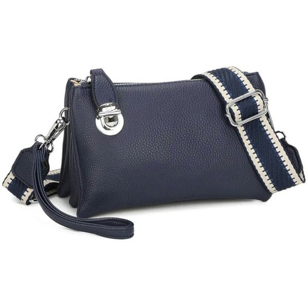Love EMVY Embolden Collection Faux Leather Crossbody Bag with Wrist Strap