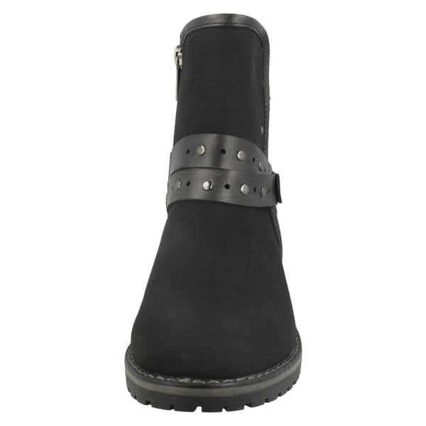 Spot On Ladies Spot On Low Heel Ankle Boots F50708