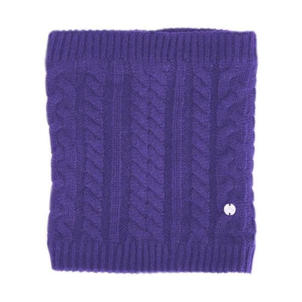 HyFASHION Adults Meribel Cable Knit Snood - Ultra Violet