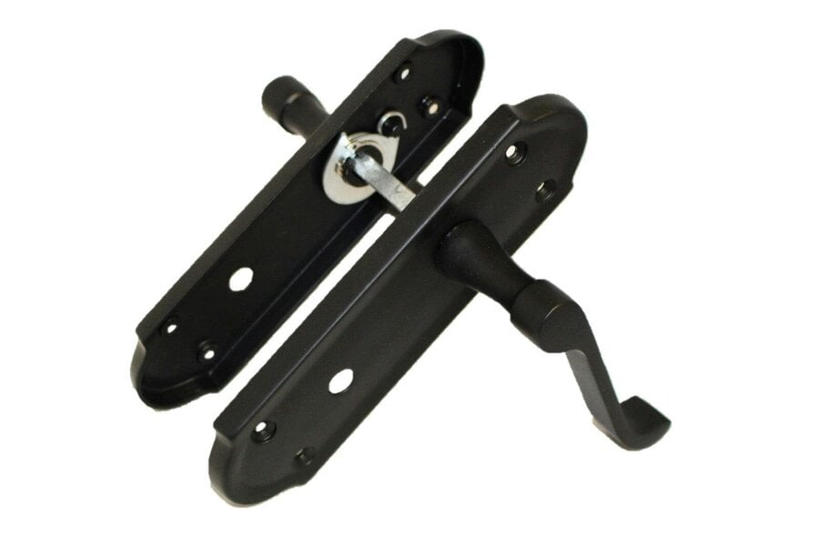 EDH Door Hardware Matt Black Door Handles - Askworth Internal Door Handles Set for Internal Doors