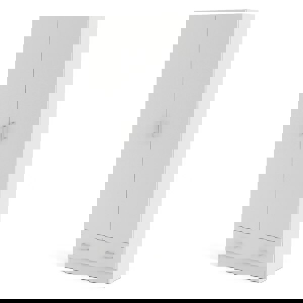 Furniture To Go Space Wardrobe with 2 Doors + 1 Drawer in White 1750