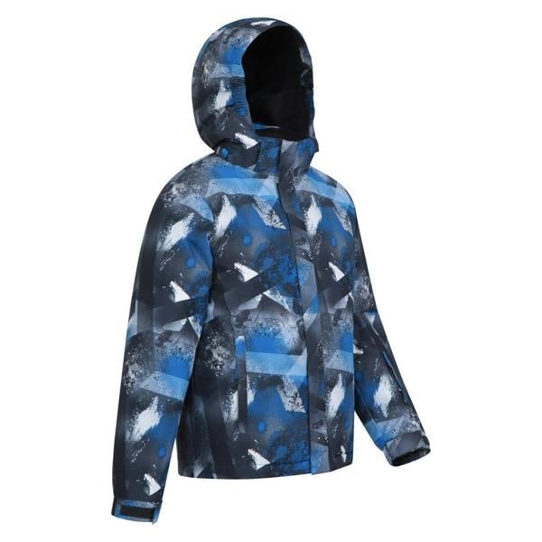 Mountain Warehouse Childrens/Kids Mogal Geometric Ski Jacket - Blue - 